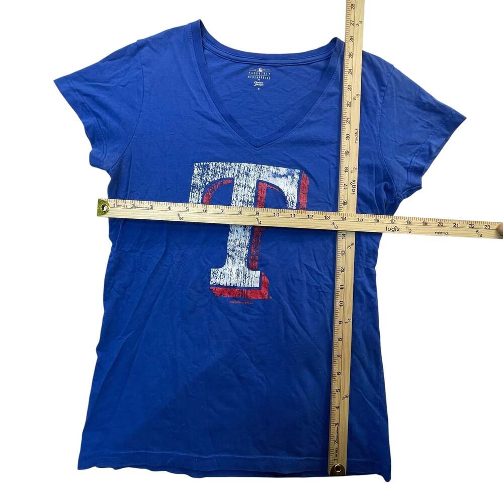 Texas Rangers MLB Genuine Merchandise V-Neck T-Shirt Women’s XL - Picture 3 of 6